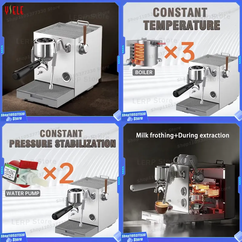 Coffee Equipment For Business - Professional 9 Bar Espresso Machine High