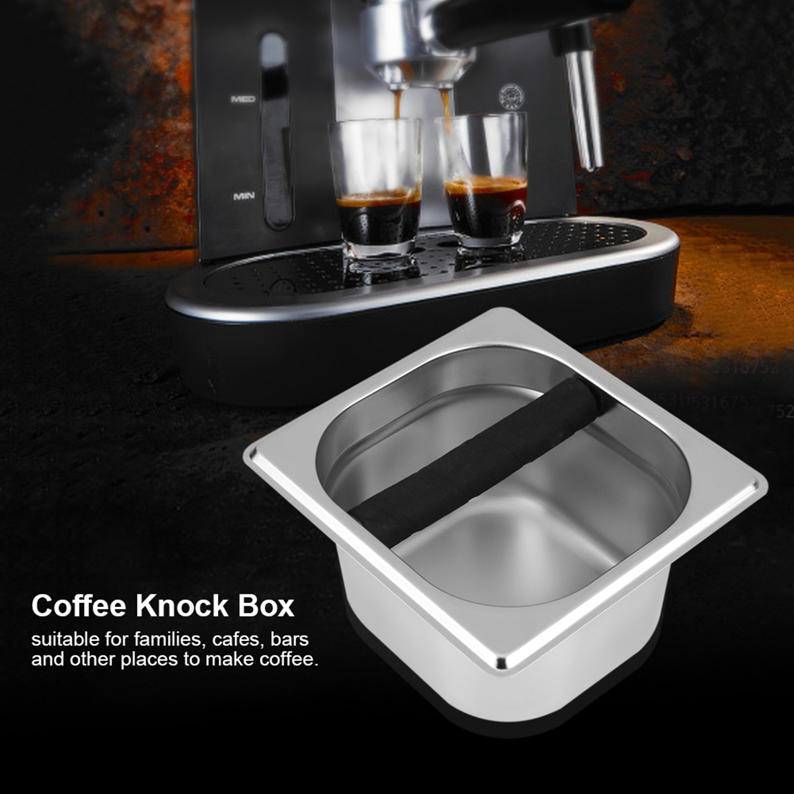 Coffee Knock Box - 1PC Food Grade Stainless Steel Coffee