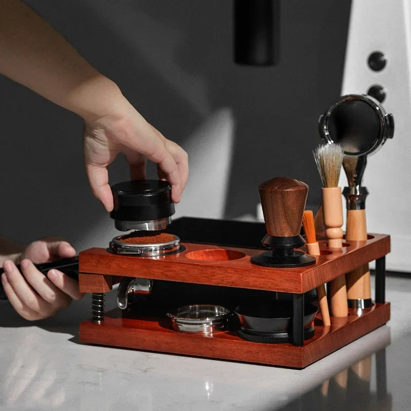 JUSTINLAU Spring Coffee Tamper - đánh giá và giá Coffee Knock Box