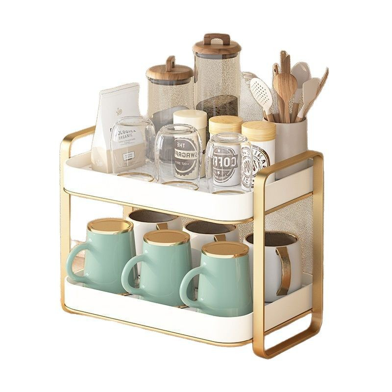 2 Tier Cup Organizer Rack Mug  - đánh giá và giá Coffee Equipment Rack
