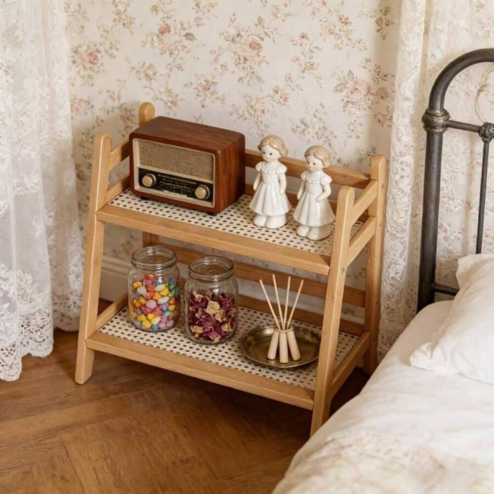 2-Tier Bamboo Countertop Stora - đánh giá và giá Coffee Equipment Rack