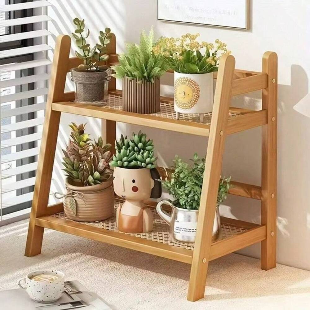 2-Tier Bamboo Countertop Stora - đánh giá và giá Coffee Equipment Rack